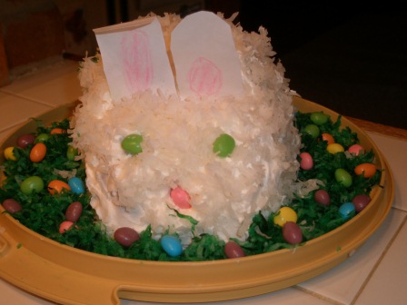 Easter Bunny cake (close-up)
